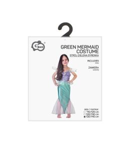 Strój dla dzieci Zielona Syrenka 130/140cm