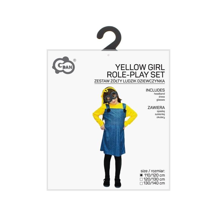 Strój dla dzieci Żółty Ludzik dziewczynka 110/120