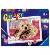 CreArt dla dzieci: Piesek z kotkiem