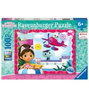 Puzzle dla dzieci 2D: Koci Domek Gabi 100el