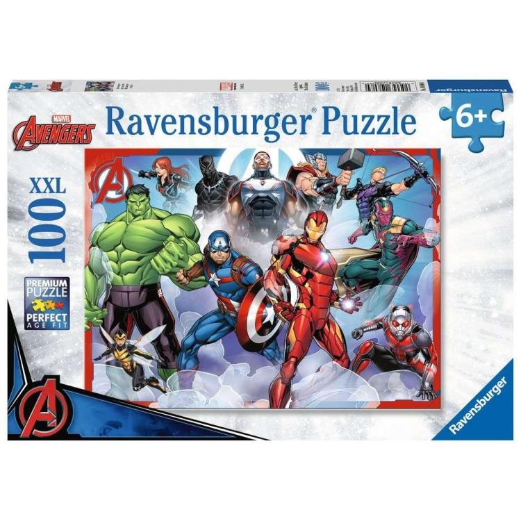 Puzzle 100 Avengers. Zgromadzenie rysunkowe XXL
