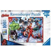 Puzzle 100 Avengers. Zgromadzenie rysunkowe XXL