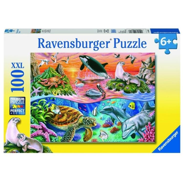 Puzzle 100 Wzburzony ocean XXL