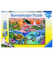 Puzzle 100 Wzburzony ocean XXL