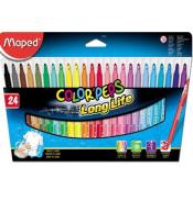 Flamastry Colorpeps trójkątne 24 kolory MAPED