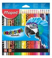 Kredki Colorpeps Animals 24 kolory MAPED