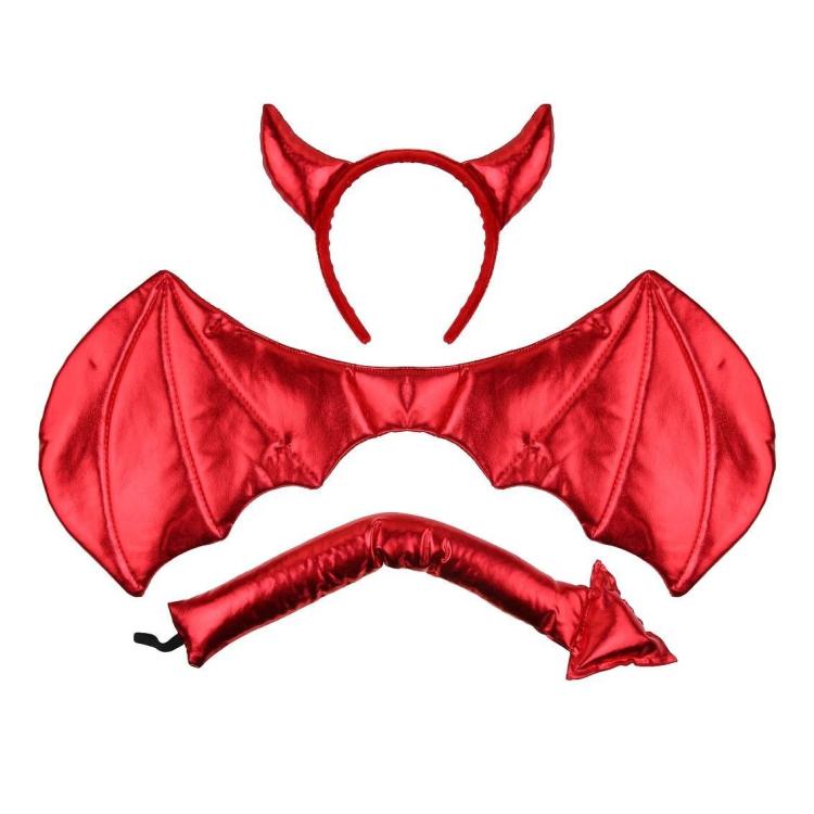 Zestaw czerwony diabełek