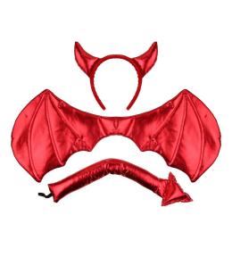 Zestaw czerwony diabełek