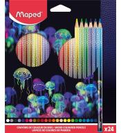Kredki Deepsea 24szt MAPED