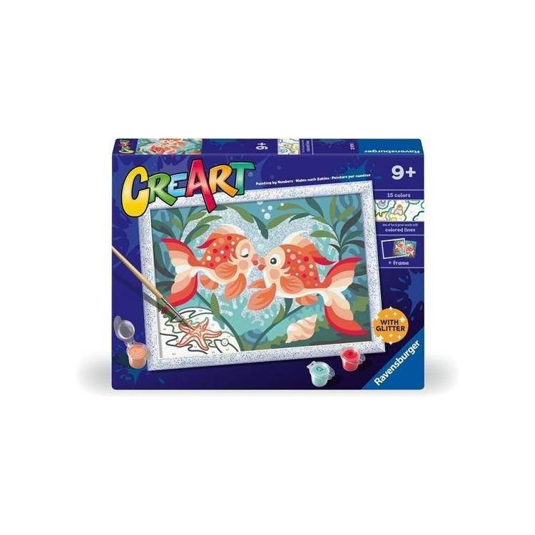 CreArt dla dzieci: Romantyczne rybki z brokatem