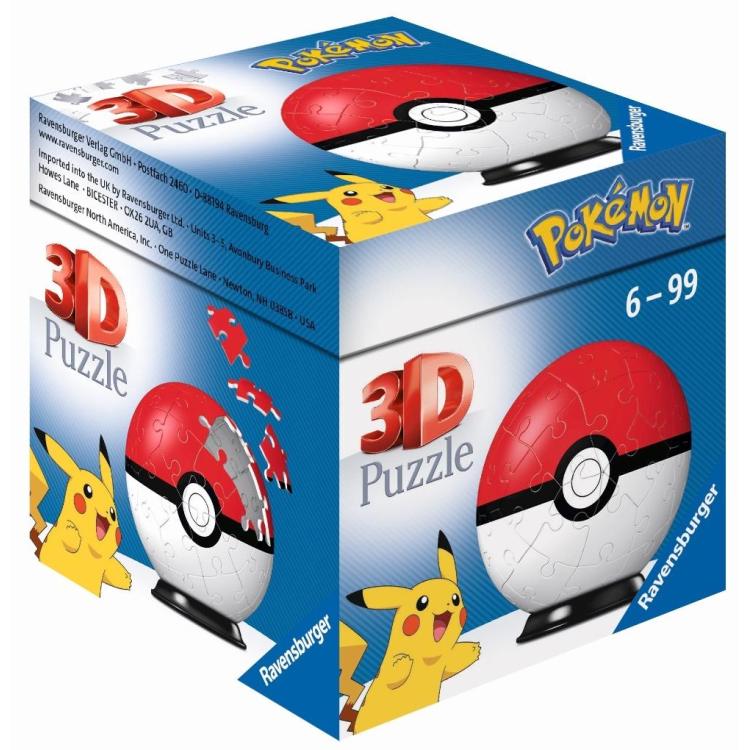 Puzzle 3D 54 Kula Pokemon czerwona