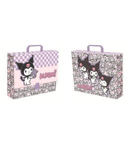 Teczka z rączką A4 XL Kuromi pink