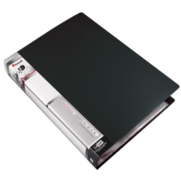 Teczka ofertowa A4 100 koszulek czarna