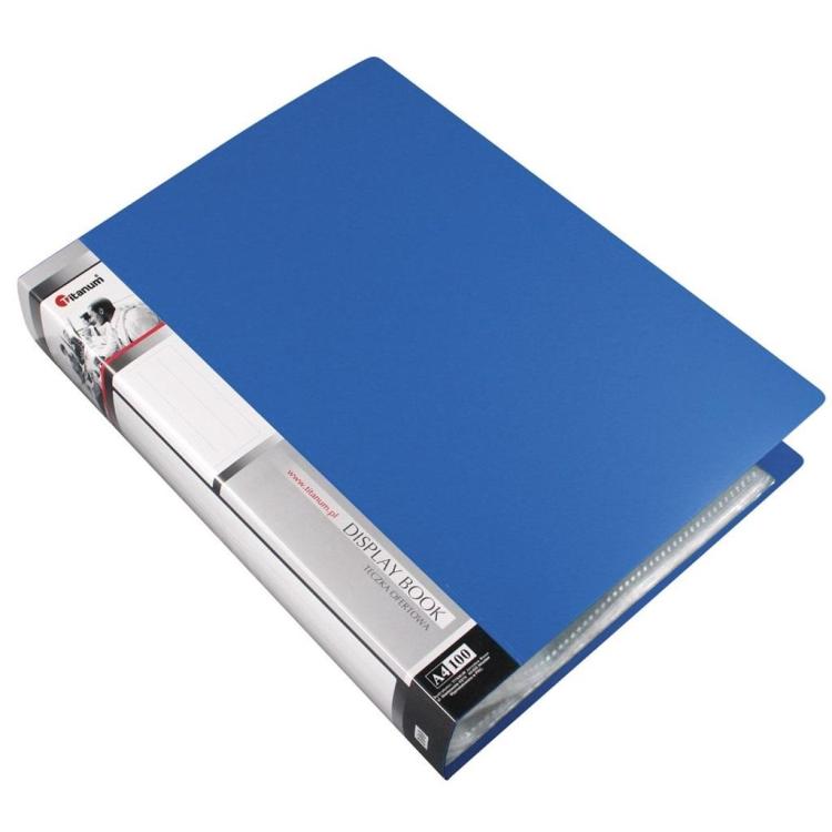 Teczka ofertowa A4 100 koszulek niebieska