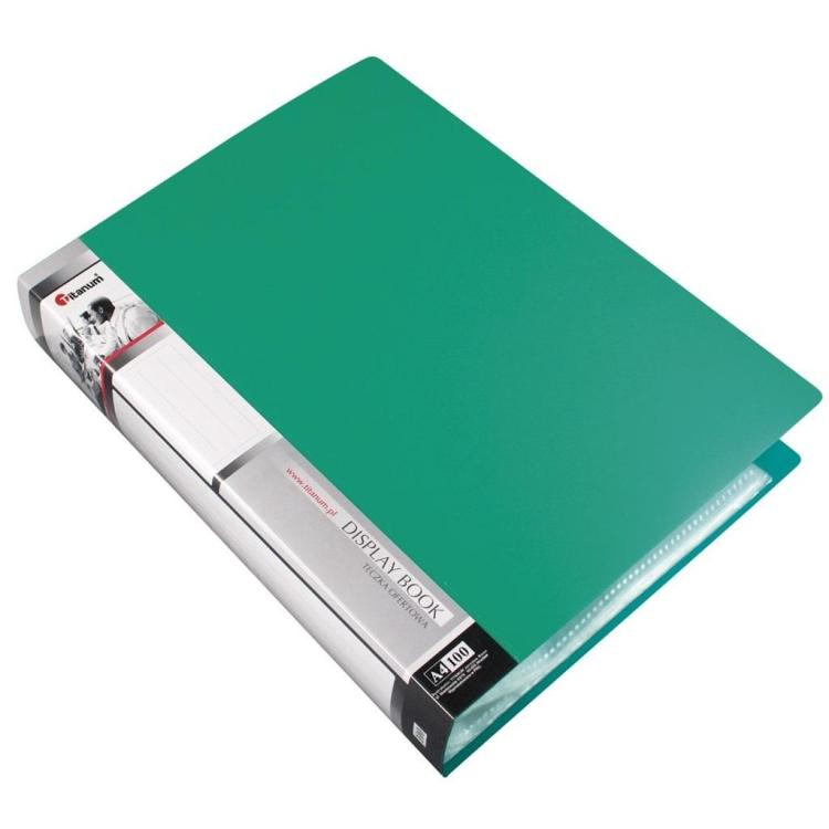 Teczka ofertowa A4 100 koszulek zielona