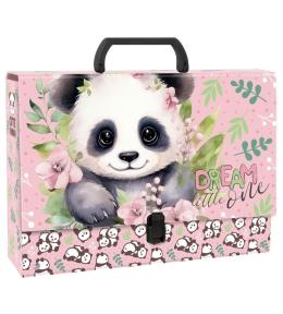 Teczka z rączką gruba Panda 10 DERFORM