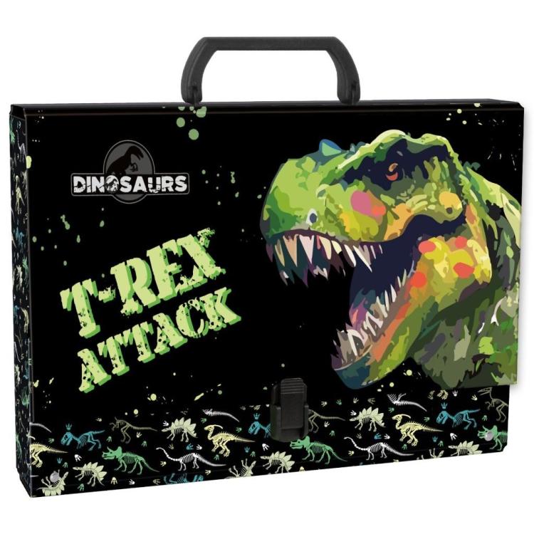 Teczka z rączką gruba Dinozaur 20 DERFORM