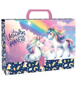 Teczka z rączką gruba Jednorożec 16 DERFORM