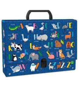 Teczka z rączką gruba Alfabet DERFORM