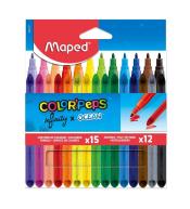 Zestaw Infinity kredki 15szt+flamastry Ocean 12szt