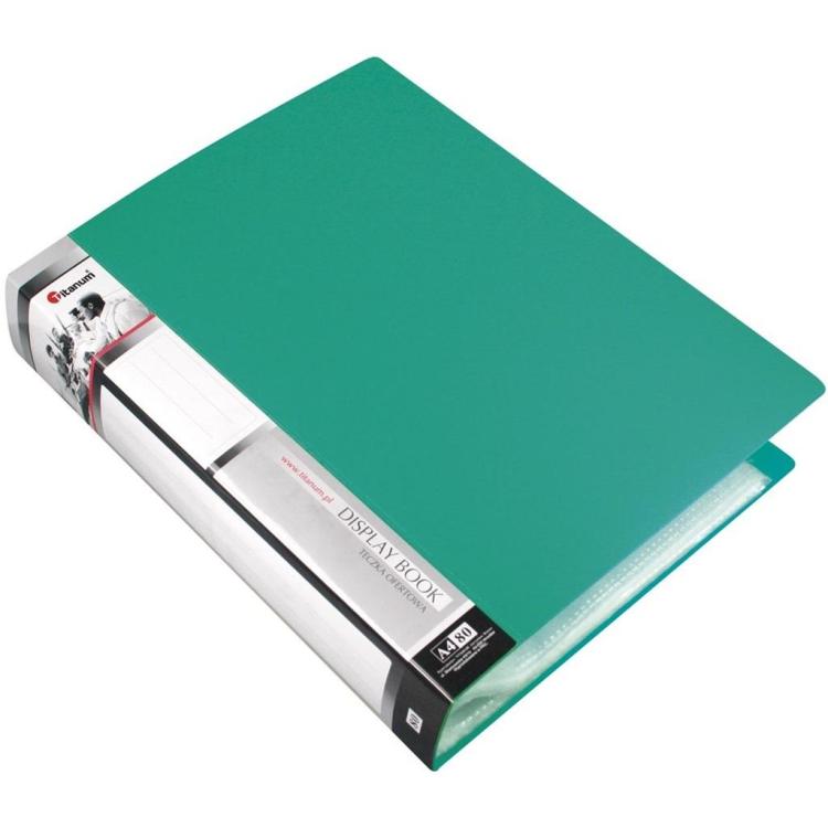 Teczka ofertowa A4 80 koszulek zielona