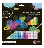 Farby akrylowe 24 kolory KIDEA