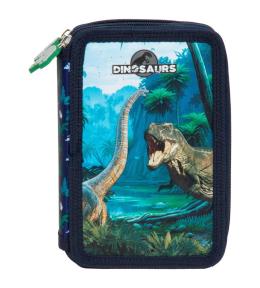 Piórnik z wyposażeniem 2-kom Dinozaur 19 DERFORM