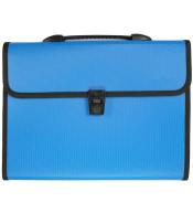 Teczka A4 z rączką 12 przegródek niebieska