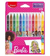 Flamastry Barbie 12szt MAPED
