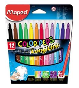 Flamastry Colorpeps trójkątne 12 kolorów MAPED