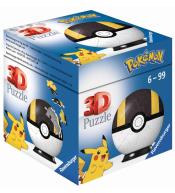Puzzle 3D 54 Kula Pokemon czarna
