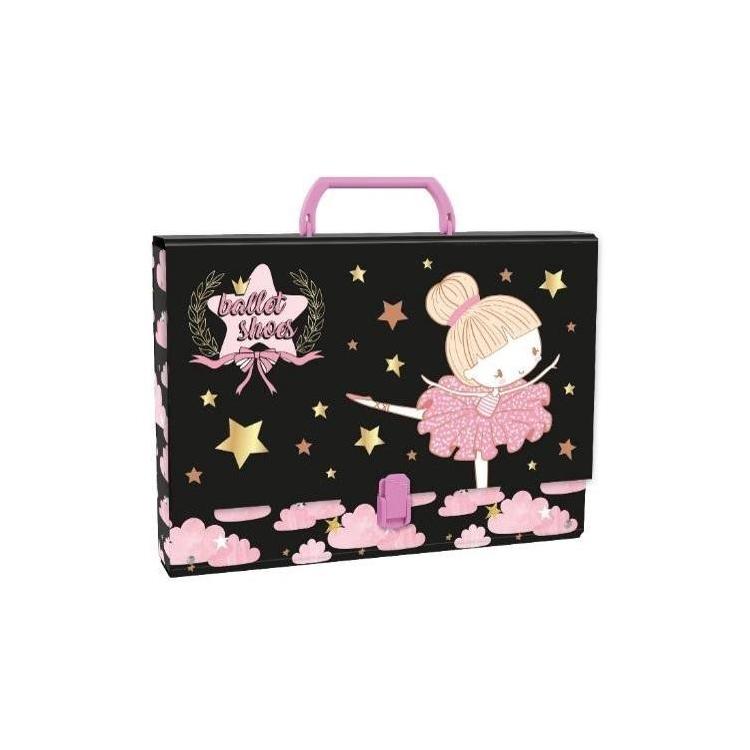 Teczka twarda z rączką Baletnica 12 DERFORM