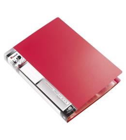 Teczka ofertowa A4 60 koszulek czerwona