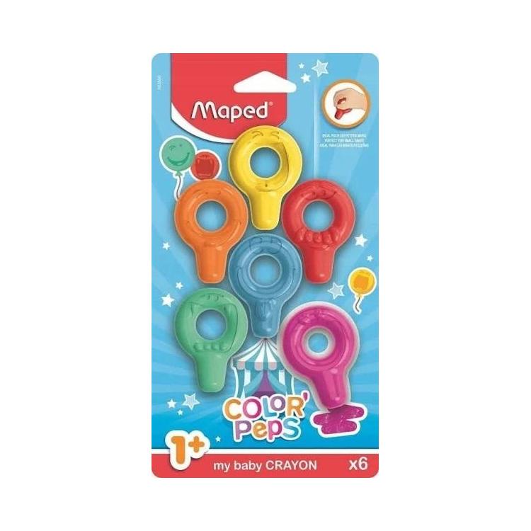 Kredki Baby Colorpeps Early Age blister 6szt