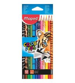 Kredki Colorpeps Animals 12 kolorów MAPED