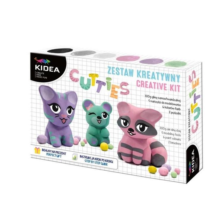 Zestaw Misie glina samoutwardzalna KIDEA