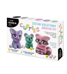 Zestaw Misie glina samoutwardzalna KIDEA