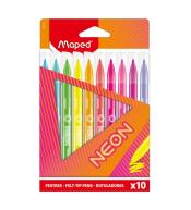 Flamastry neon 10 kolorów MAPED