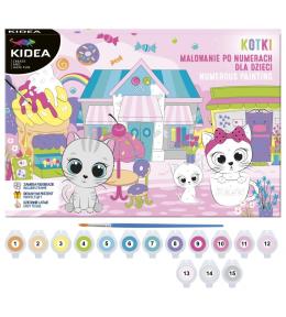 Obraz malowanie po numerach - kotki KIDEA