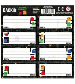 Nalepki na zeszyt BackUp 7 A102 (25szt) DERFORM