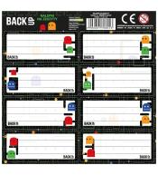 Nalepki na zeszyt BackUp 7 A102 (25szt) DERFORM