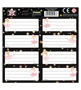 Nalepki na zeszyty Baletnica (25szt)