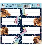 Nalepki na zeszyty Cleo i Frank 44 Pies (25szt)