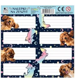 Nalepki na zeszyty Cleo i Frank 44 Pies (25szt)