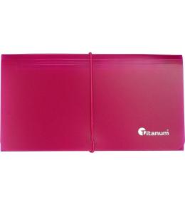 Teczka segregująca DL 13 przegródek czerwona