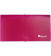 Teczka segregująca DL 13 przegródek czerwona