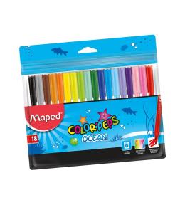 Flamastry Colorpeps Ocean 18 kolorów MAPED