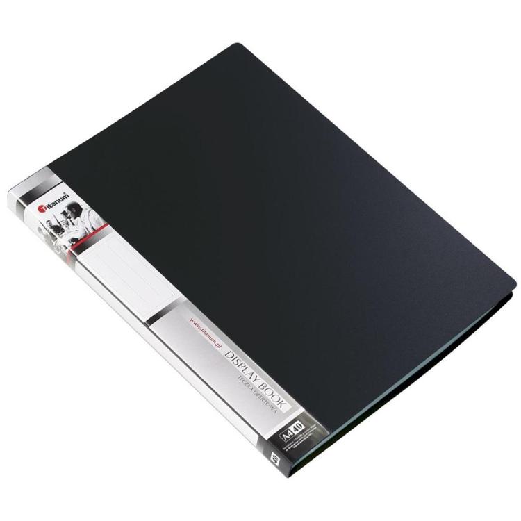 Teczka ofertowa A4 40 koszulek czarna