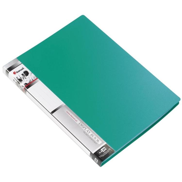 Teczka ofertowa A4 40 koszulek zielona