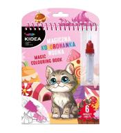 Magiczna wielorazowa kolorowanka wodna P Kot KIDEA
